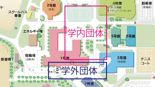 内外団体わけの地図