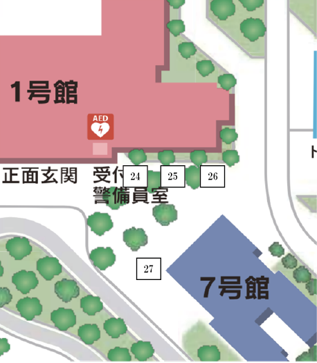 学外団体の配置図